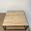 Table basse carrée bois et métal – Image 4