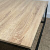 Table basse carrée bois et métal – Image 5