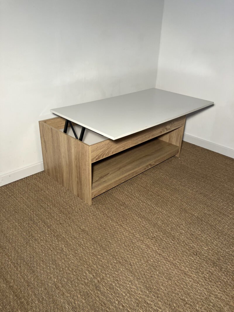 Table basse avec plateau relevable