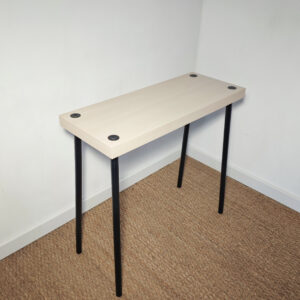 Petite table/console avec piètement en métal noir