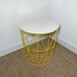 Table basse ronde structure métal