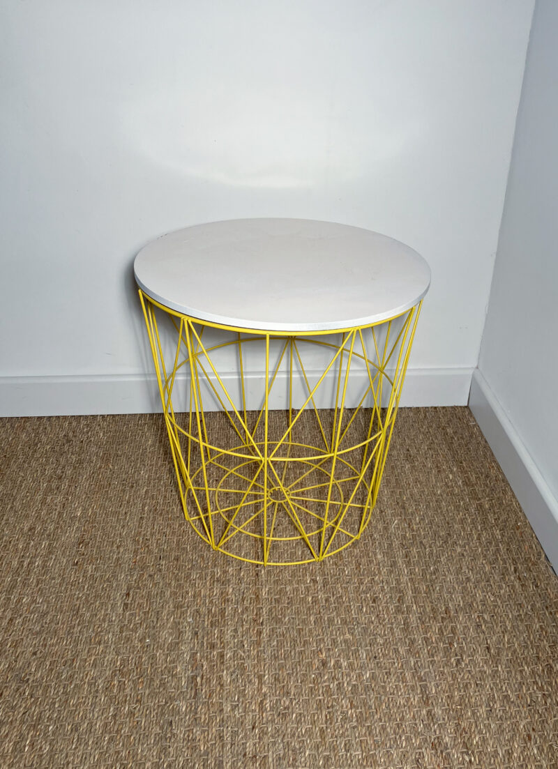 Table basse ronde structure métal – Image 2