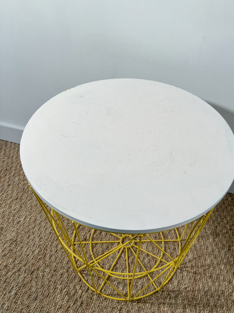 Table basse ronde structure métal – Image 4