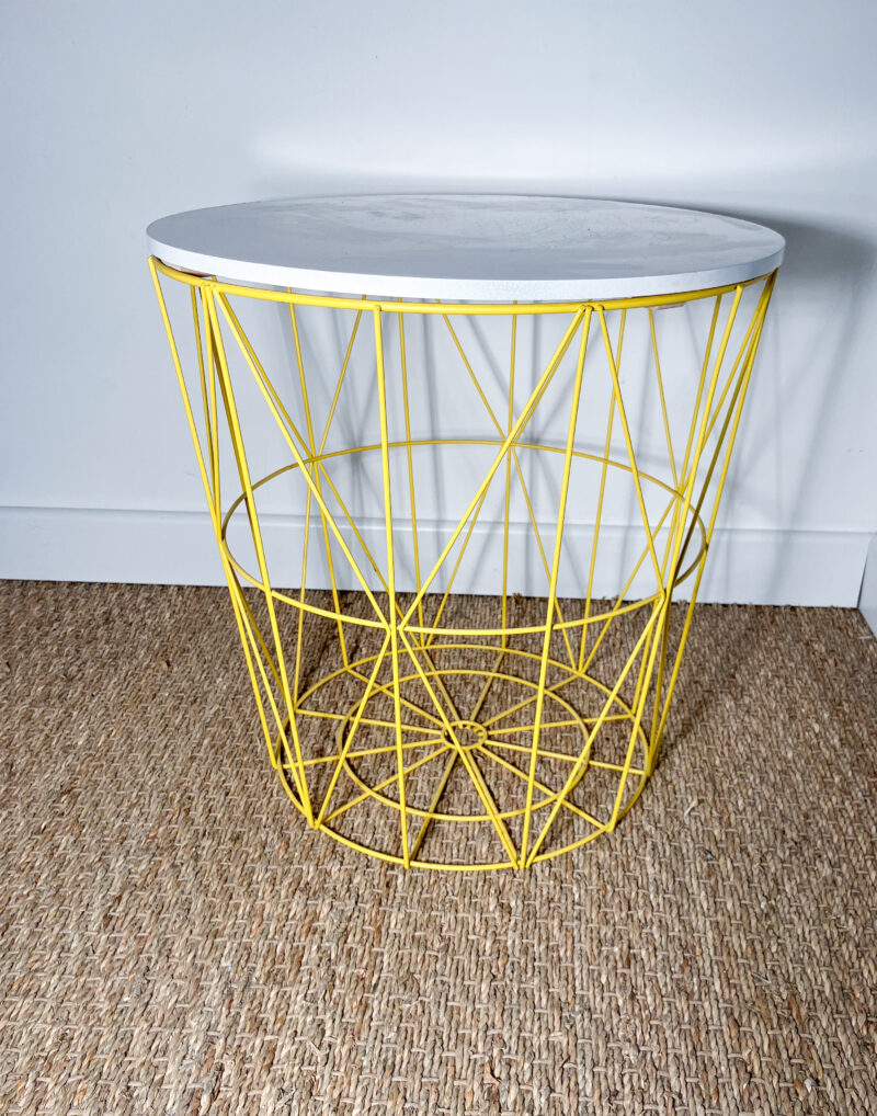 Table basse ronde structure métal – Image 5