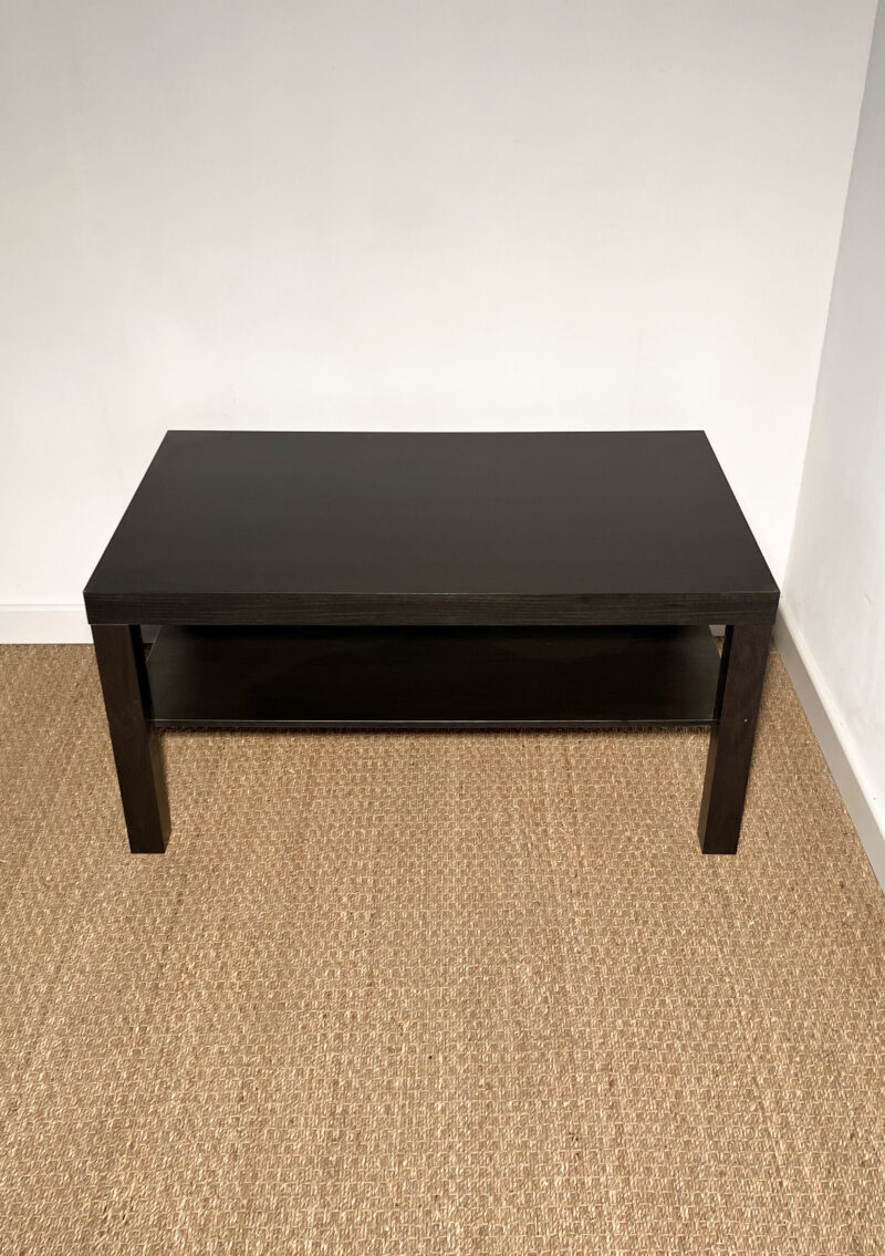 Table basse rectangle bois foncé – Image 2