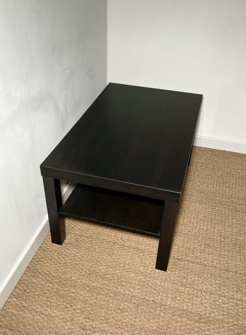 Table basse rectangle bois foncé – Image 4