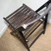 Chaise pliante en bois noir – Image 4