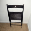 Chaise pliante en bois noir – Image 6