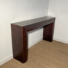 Console en bois brun