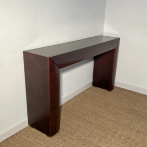 Console en bois brun