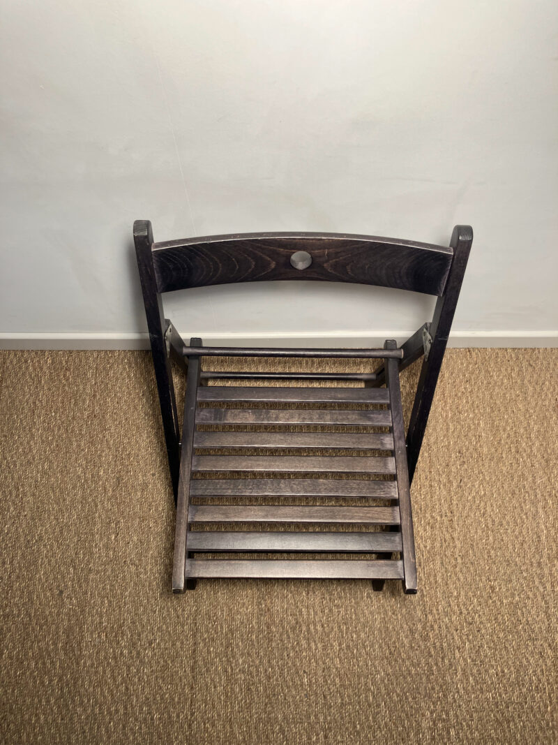 Lot de 2 chaises pliantes noires – Image 3