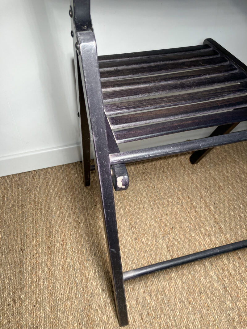 Lot de 2 chaises pliantes noires – Image 6