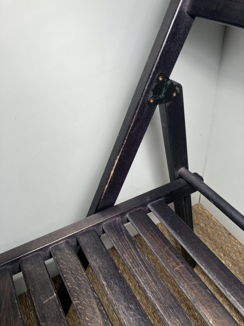 Lot de 2 chaises pliantes noires – Image 7