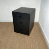 Caisson de bureau/chevet noir sur roulettes – Image 2