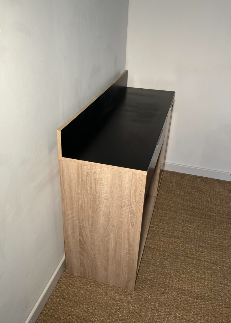 Meuble de rangement de cuisine noir et bois – Image 8