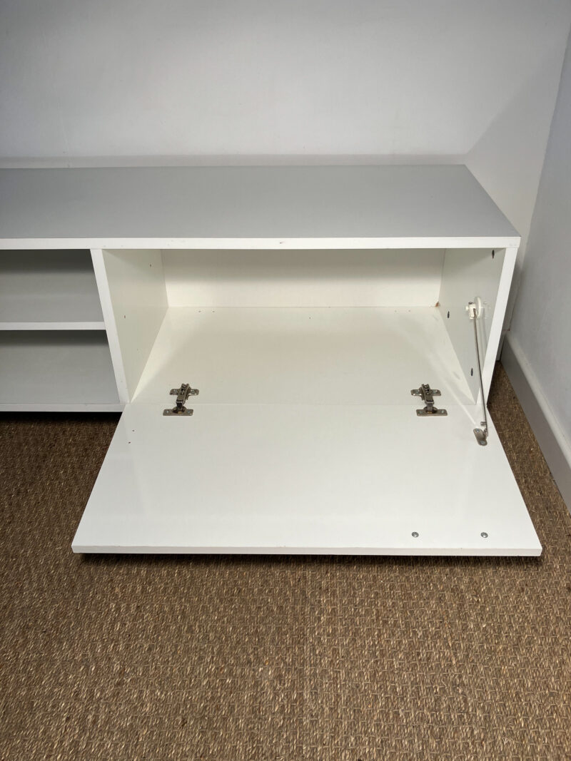 Meuble tv blanc avec porte – Image 6