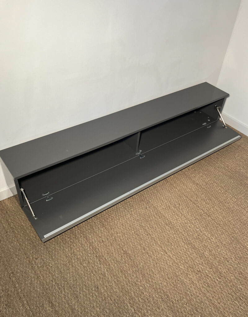 Long meuble tv bas gris – Image 4