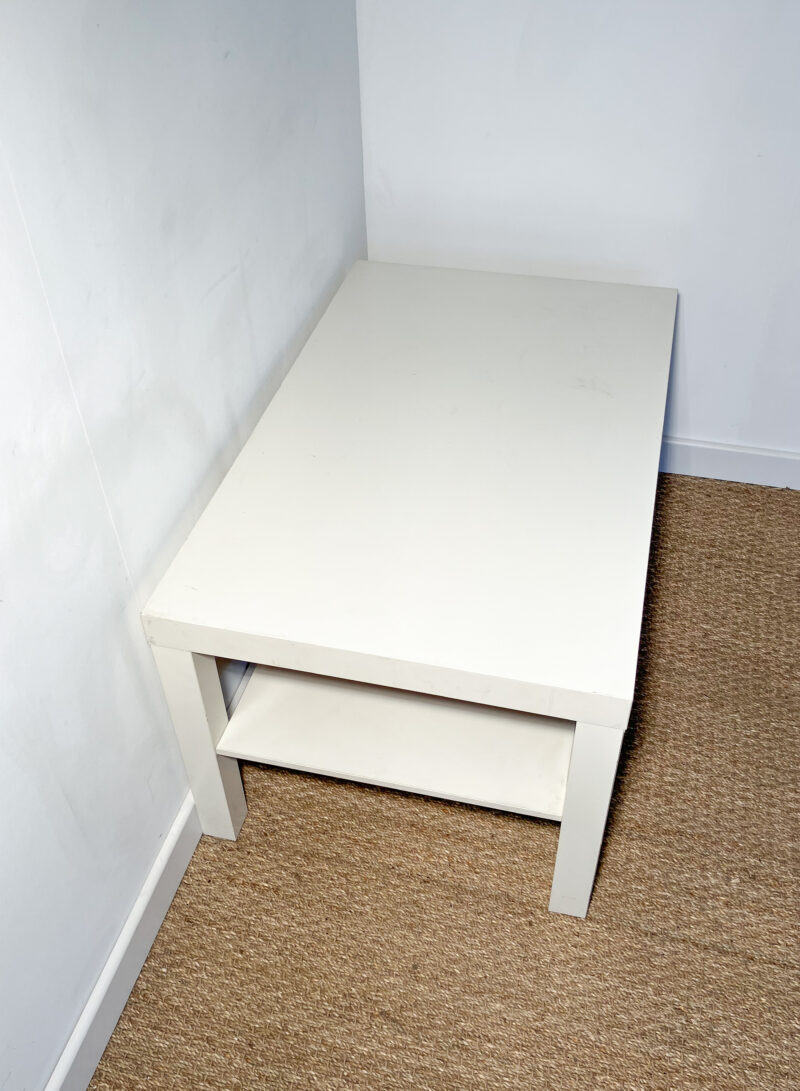 Table basse rectangle blanche – Image 3