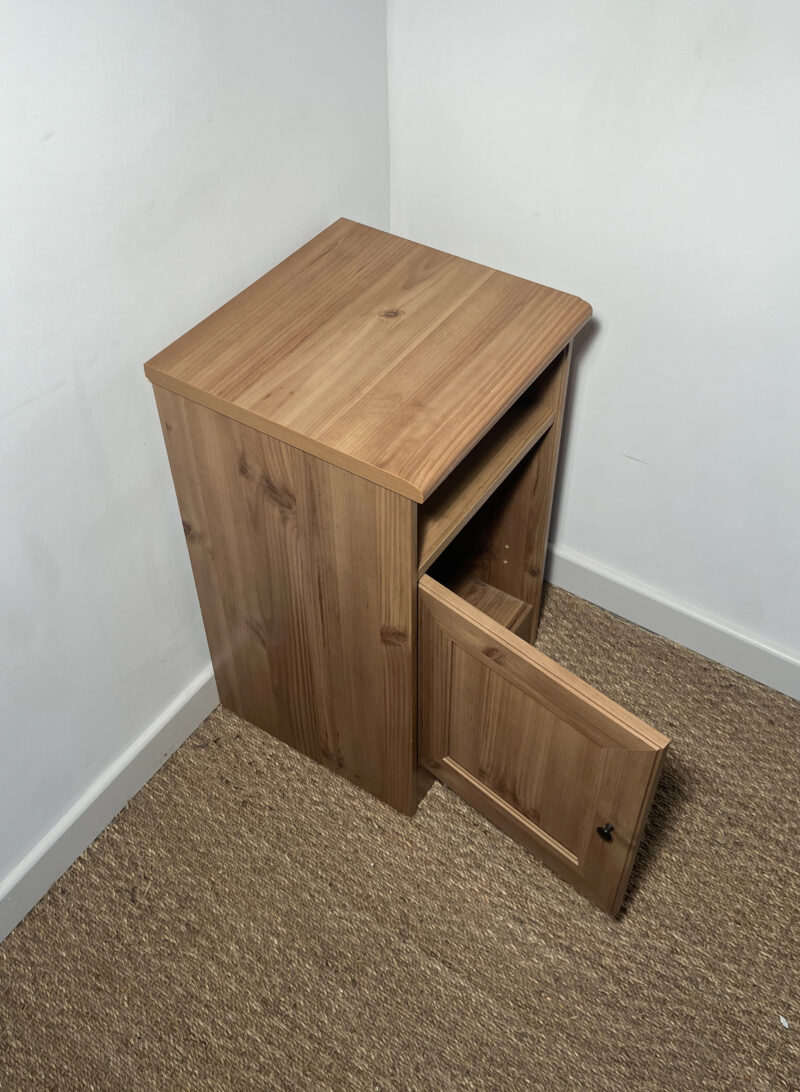 Chevet en bois avec rangement – Image 3