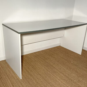 Grand bureau blanc et anthracite