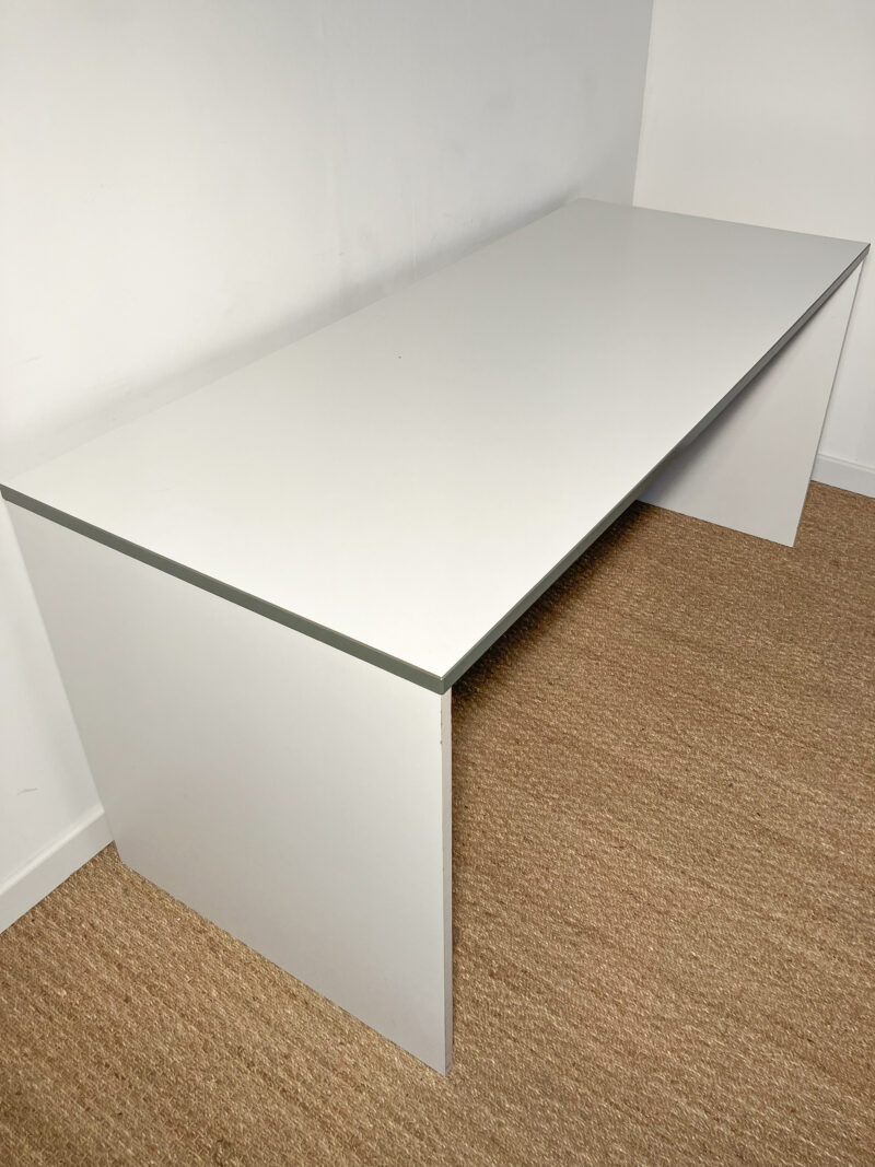 Grand bureau blanc et anthracite – Image 2