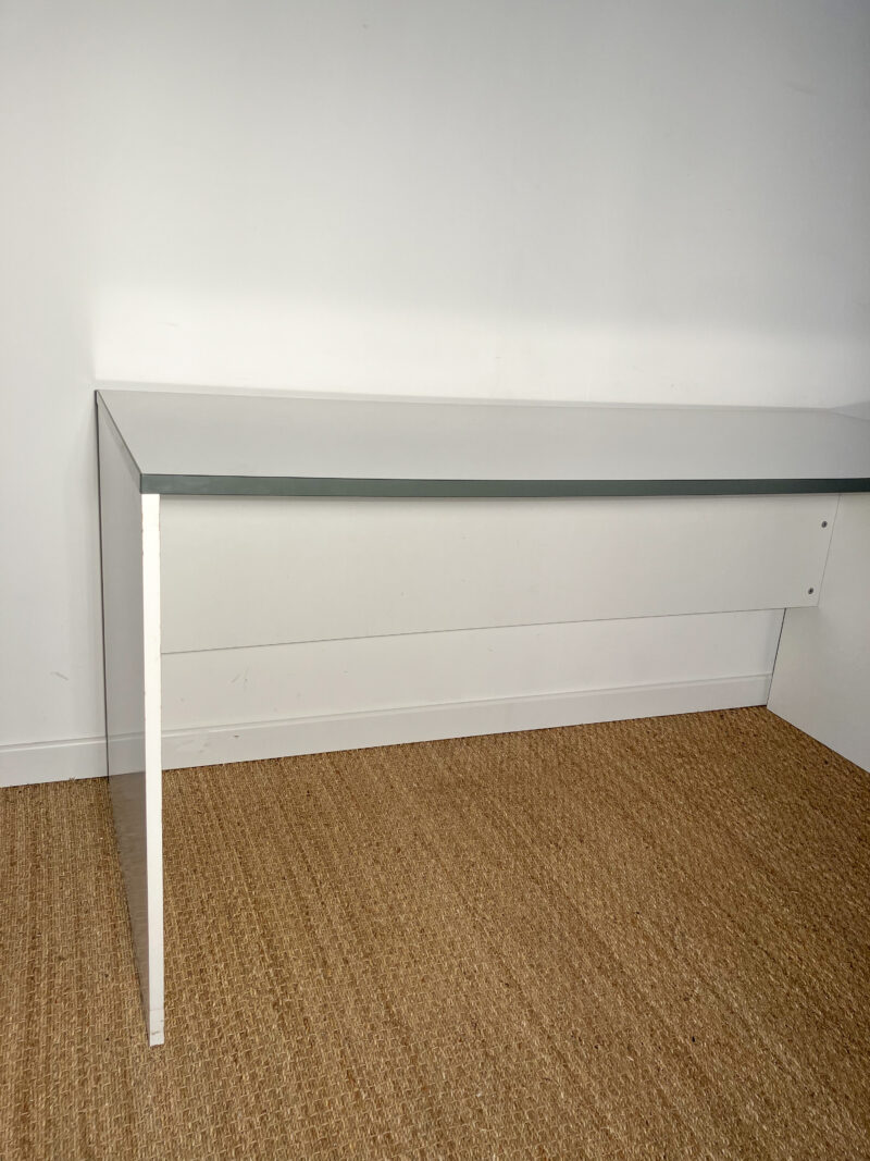 Grand bureau blanc et anthracite – Image 4