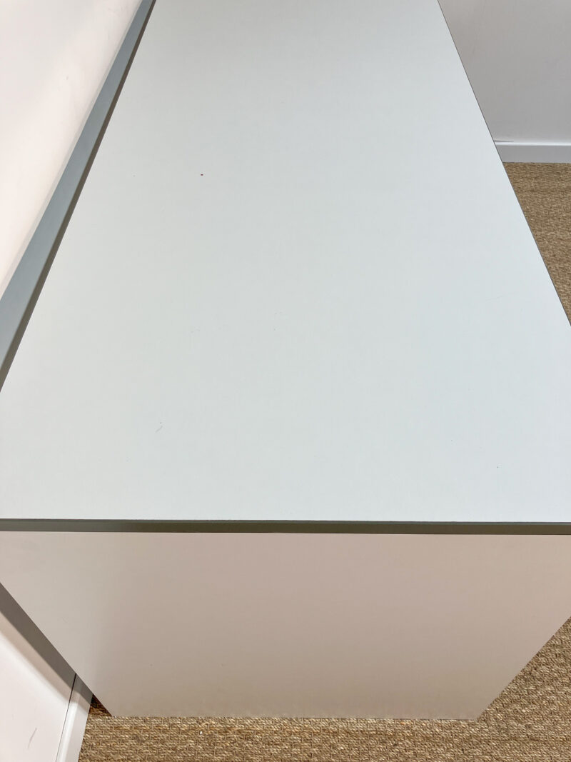 Grand bureau blanc et anthracite – Image 5