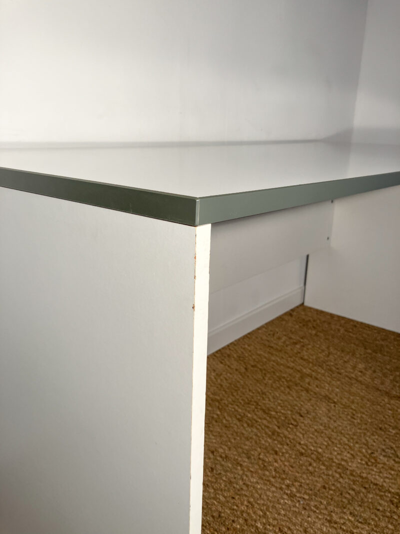 Grand bureau blanc et anthracite – Image 6