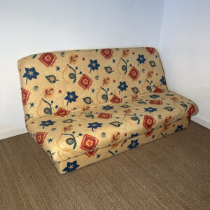 Clic-clac jaune à motifs