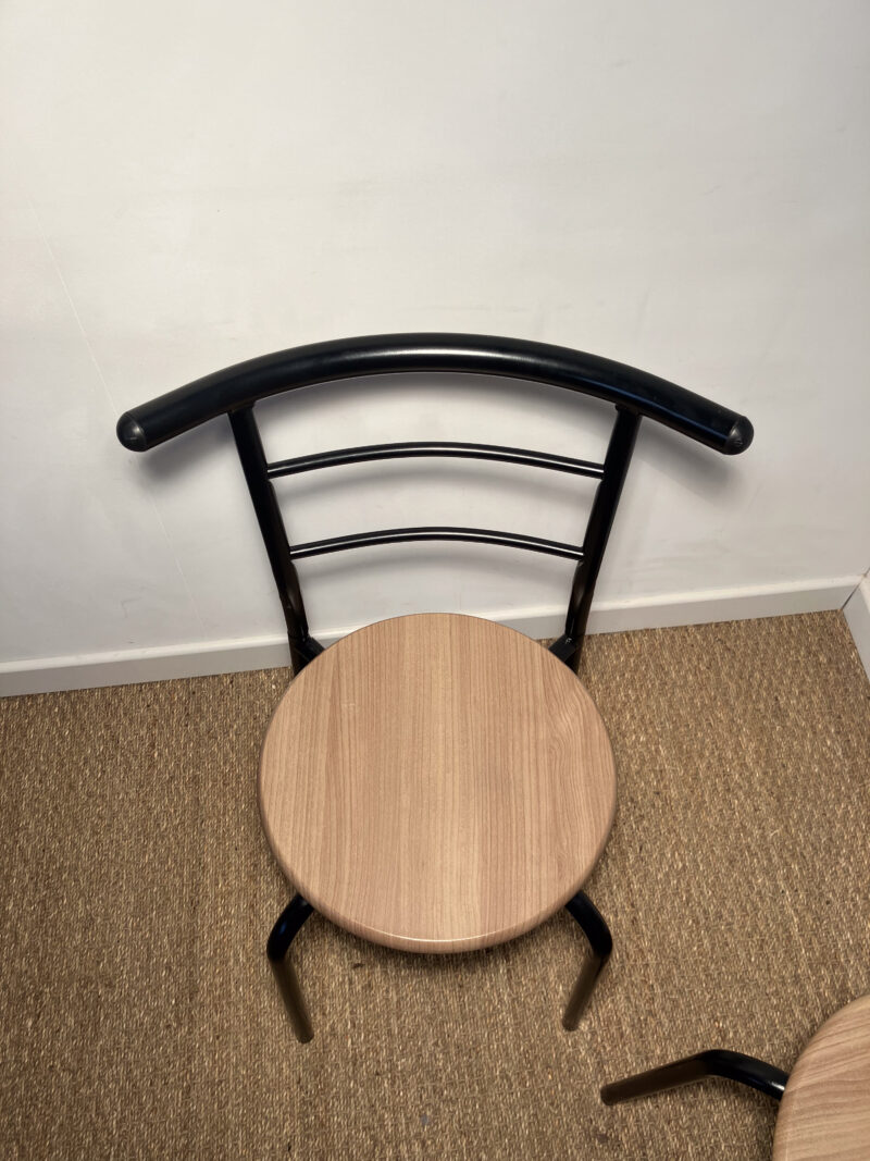Lot de 2 chaises métal et bois – Image 4