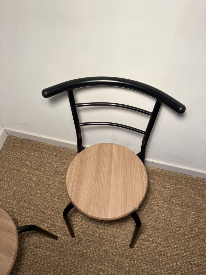 Lot de 2 chaises métal et bois – Image 5