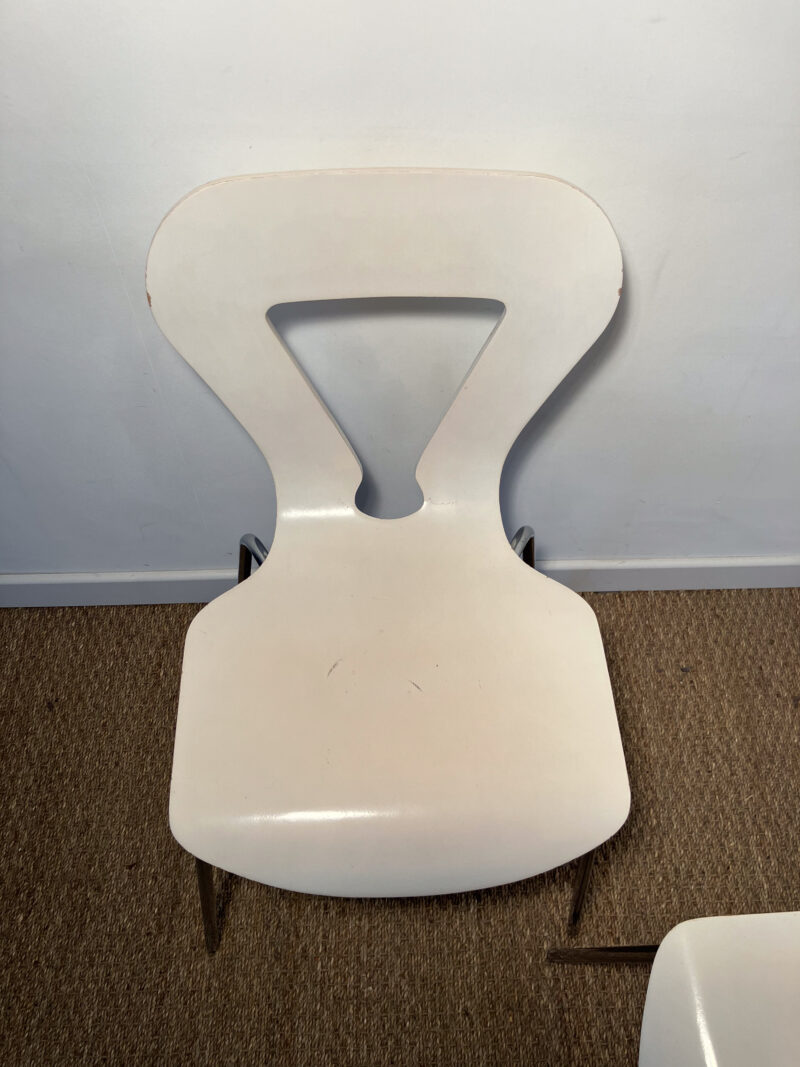 Lot de 2 chaises blanches – Image 5