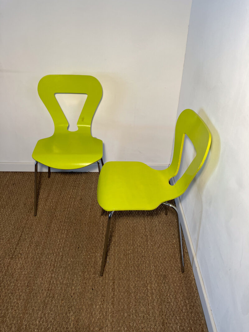 Lot de 2 chaises vertes – Image 2