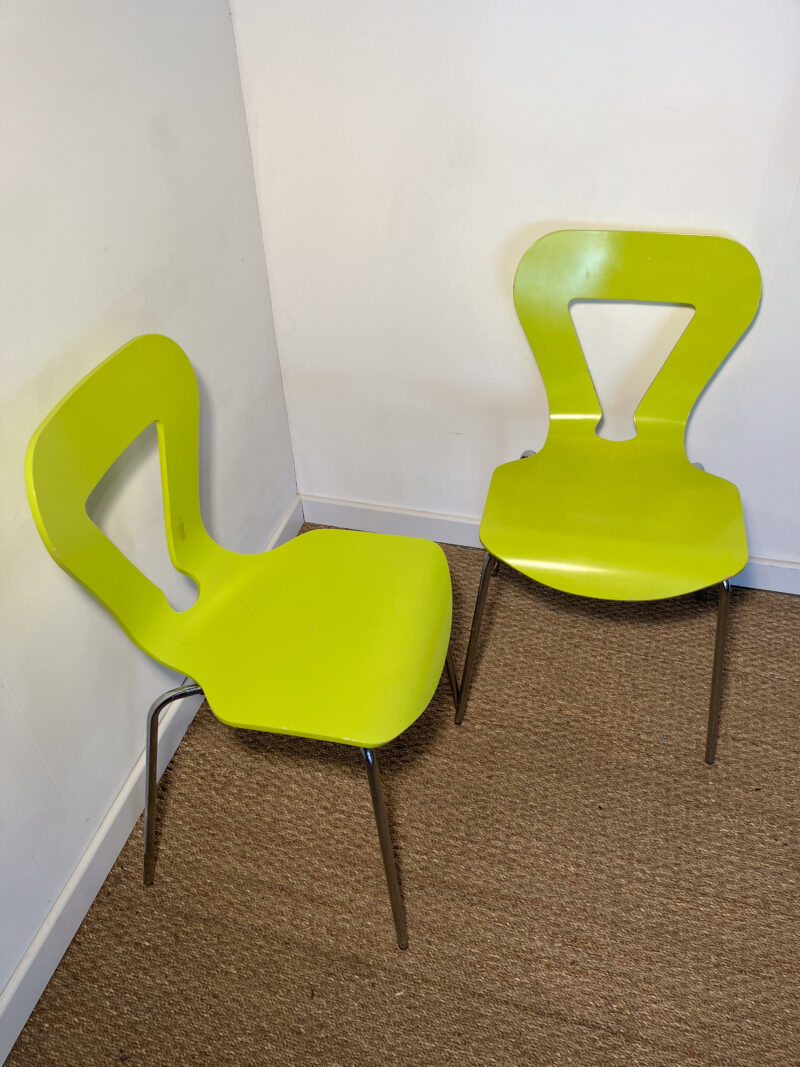 Lot de 2 chaises vertes – Image 3