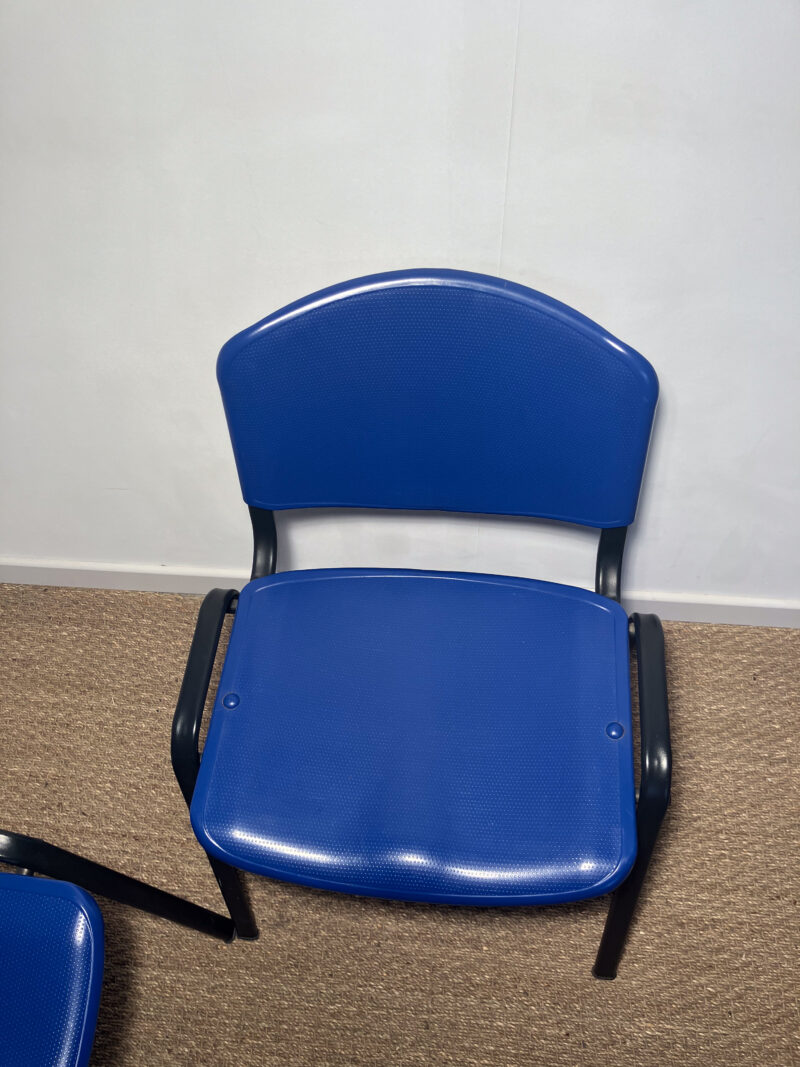 Lot de 2 chaises bleues et noires – Image 4