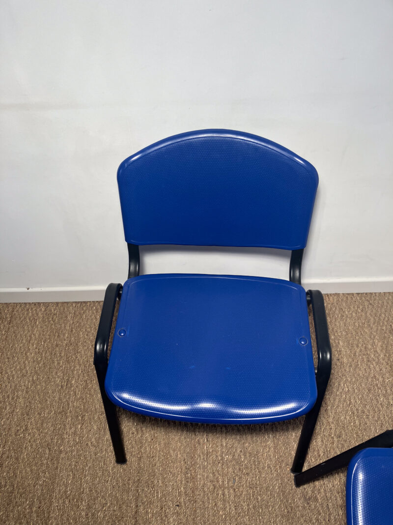 Lot de 2 chaises bleues et noires – Image 5