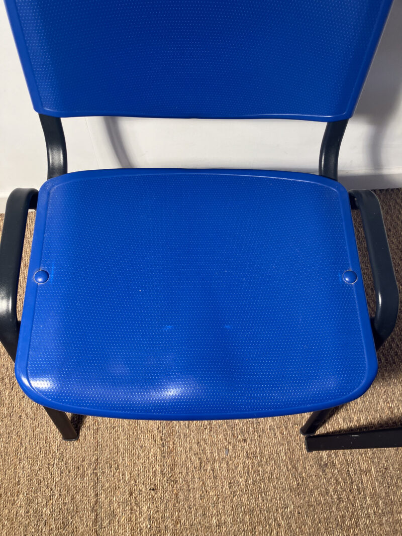 Lot de 2 chaises bleues et noires – Image 6