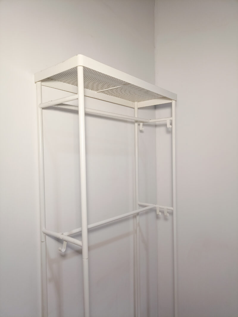 Meuble penderie en métal blanc – Image 4