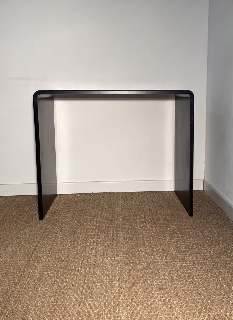 Petit bureau en métal noir design – Image 2