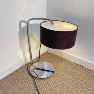 Lampe à poser avec abat jour violet