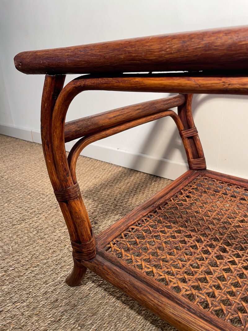 Table basse rotin plateau verre – Image 4