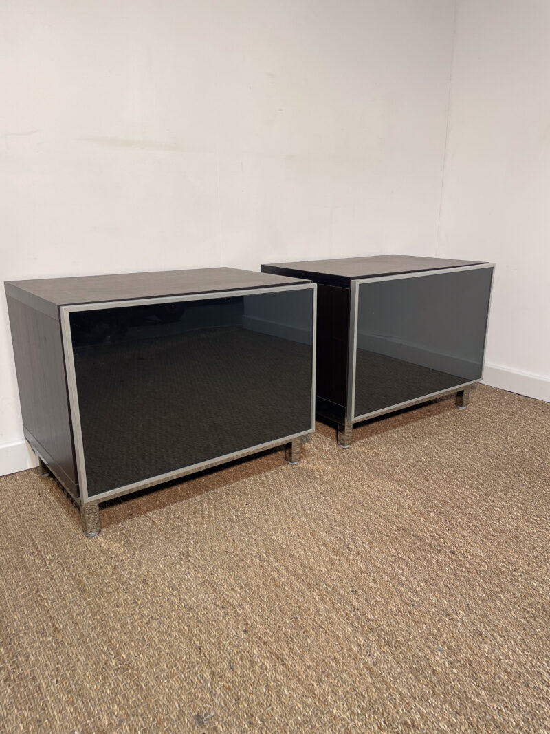 Meuble TV 2 caissons vitrés – Image 2