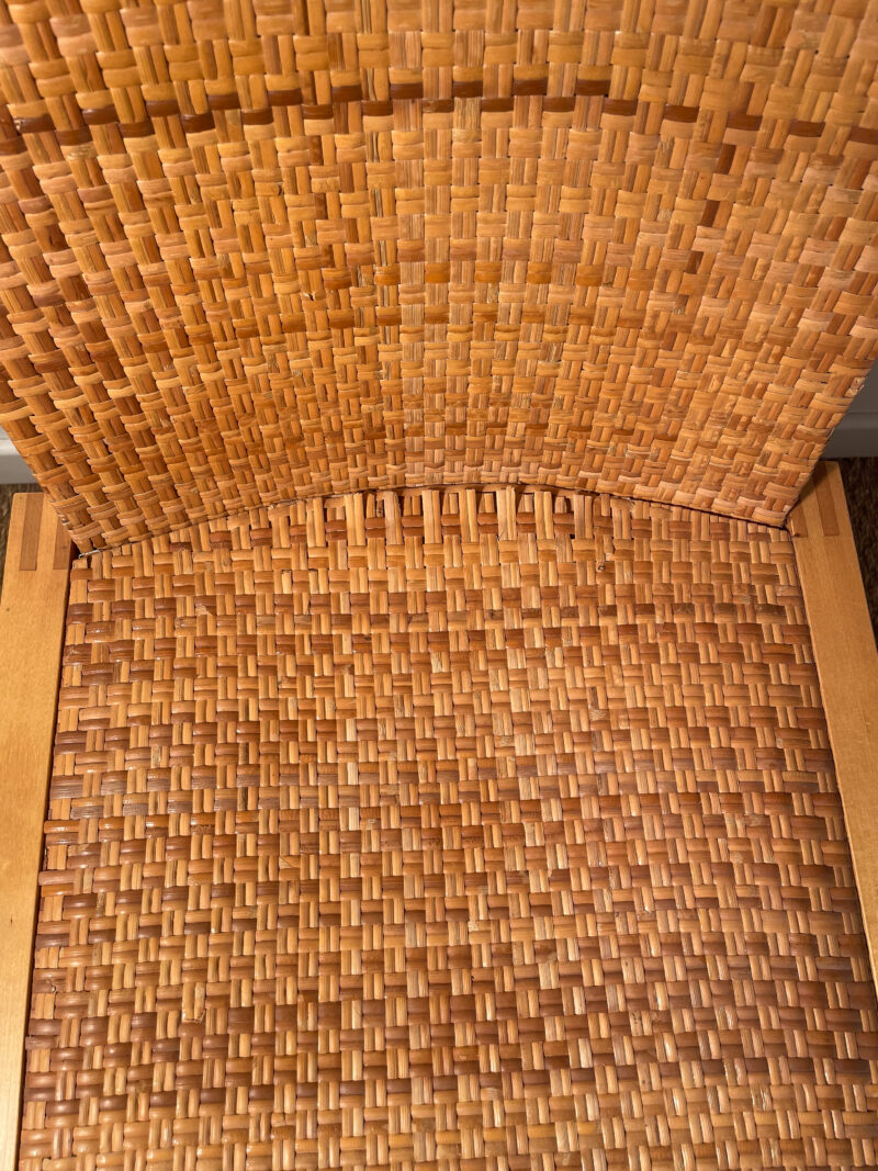 Chaise bois et rotin – Image 5