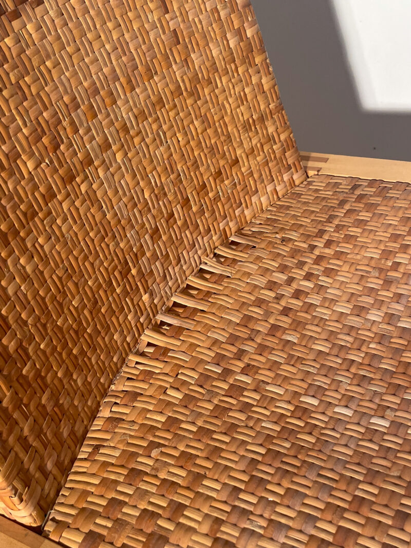 Chaise bois et rotin – Image 6