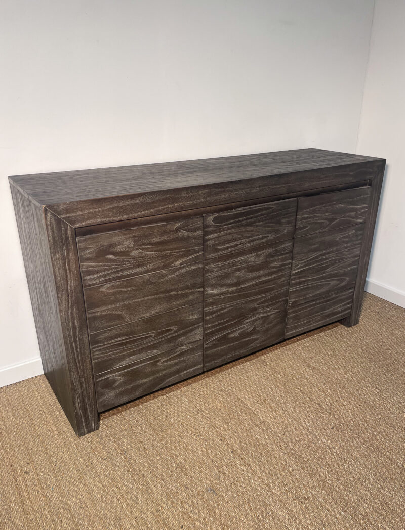 Buffet en bois brun / gris foncé