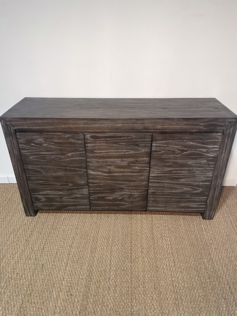 Buffet en bois brun / gris foncé – Image 2