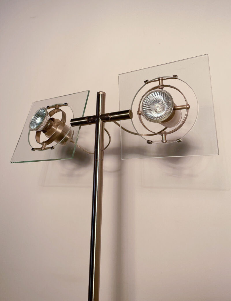 Lampadaire verre double spot – Image 3
