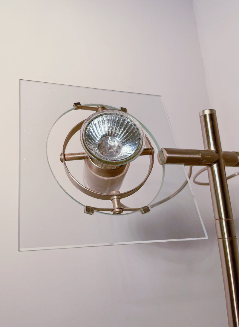 Lampadaire verre double spot – Image 4