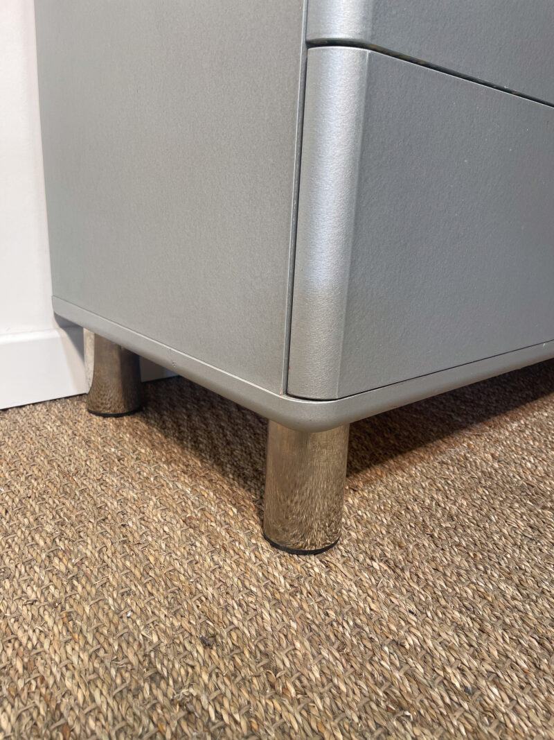 Commode à tiroirs argenté Malibu – Image 5