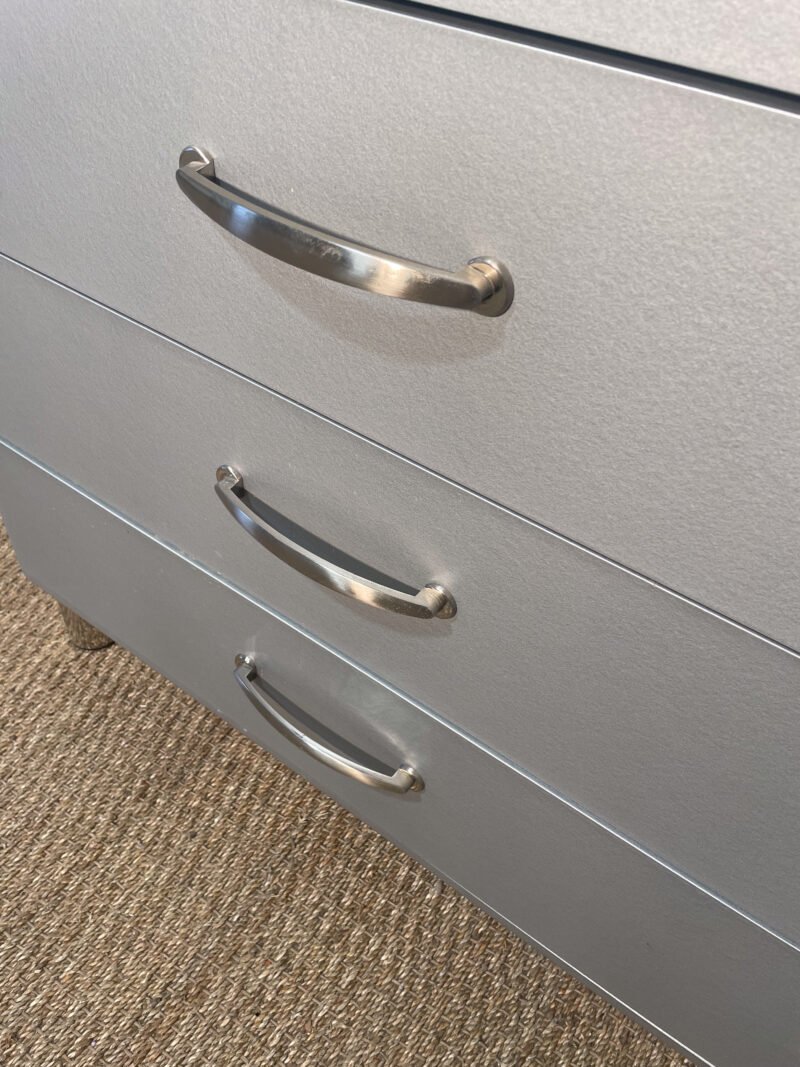 Commode à tiroirs argenté Malibu – Image 6